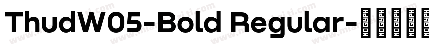 ThudW05-Bold Regular字体转换